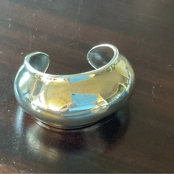 Robert Lee Morris Signed Vintage Bagel Cuff Bracelet Sterling Silver EUC ~$1200 - Picture 2 of 12